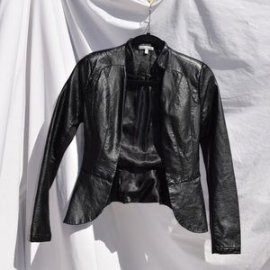 Charlotte Russe vintage black leather jacket